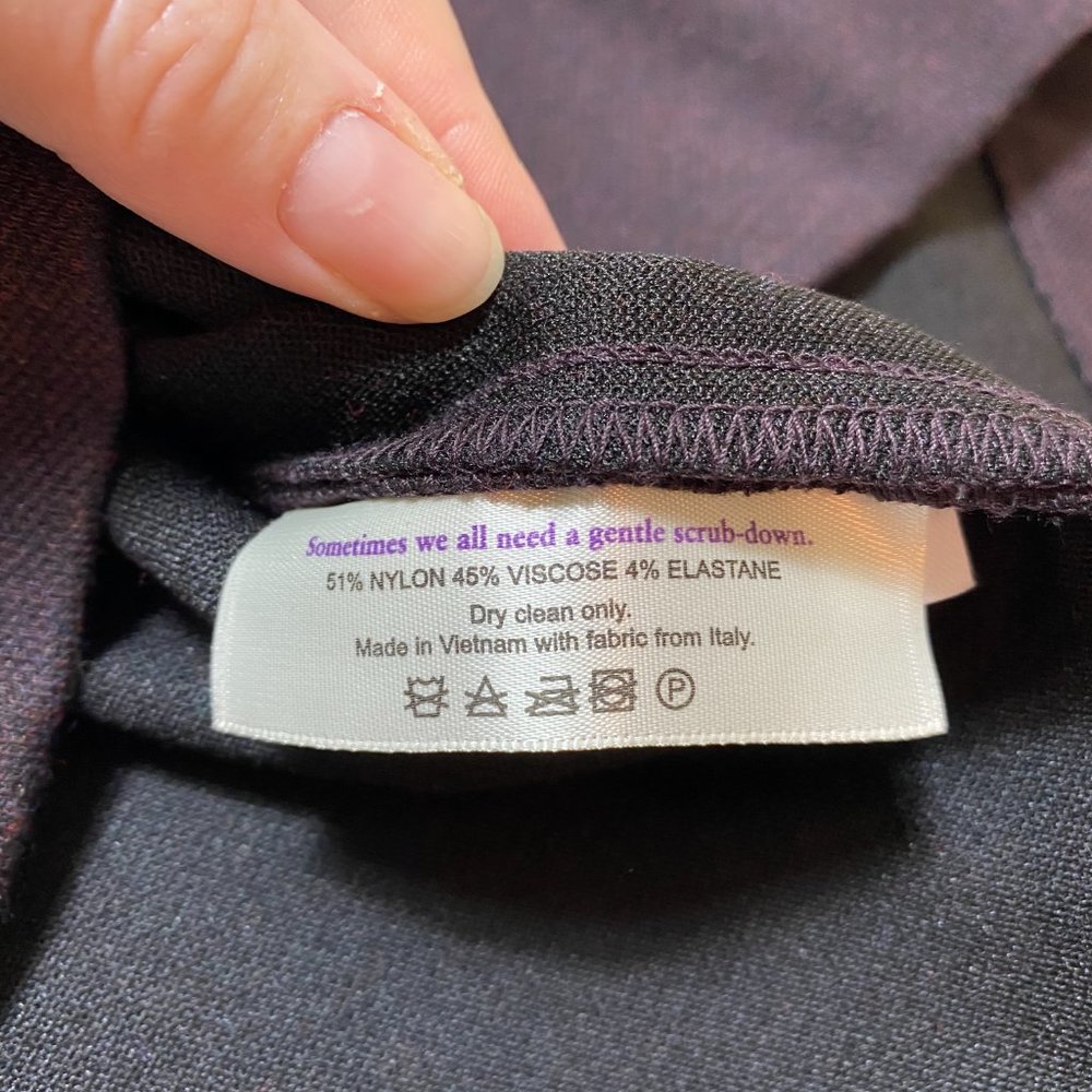 M.M. Lafleur Maggie Textured Ponte Dress Malbec - Picture 9 of 16